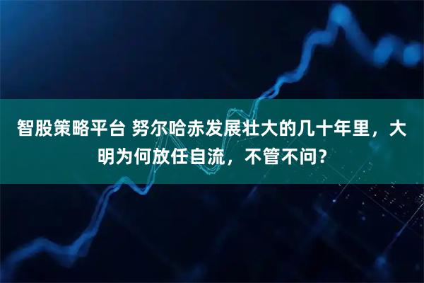 智股策略平台 努尔哈赤发展壮大的几十年里，大明为何放任自流，不管不问？